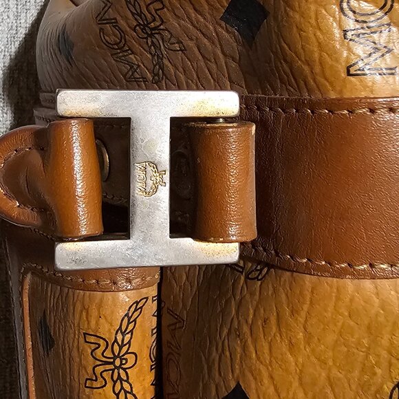 Vintage MCM Boston Cognac Visetos Handbag - Picture 11 of 16